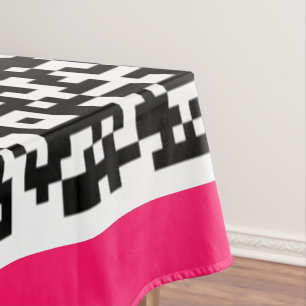 Voorbeeld van uw QR-code scaninfo tafelkleed