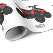 Voorbeeld van vierwielaandrijving met cartoon cadeaupapier (Rol Hoek)