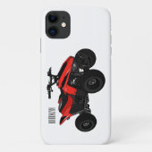Voorbeeld van vierwielaandrijving met cartoon Case-Mate iPhone case (Achterkant)