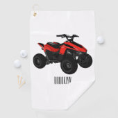 Voorbeeld van vierwielaandrijving met cartoon golfhanddoek (Insitu)