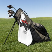 Voorbeeld van vierwielaandrijving met cartoon golfhanddoek (Groen)