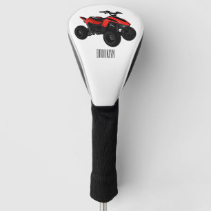Voorbeeld van vierwielaandrijving met cartoon golfheadcover