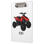 Voorbeeld van vierwielaandrijving met cartoon klembord (Links)