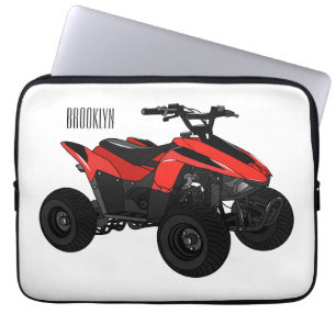 Voorbeeld van vierwielaandrijving met cartoon laptop sleeve
