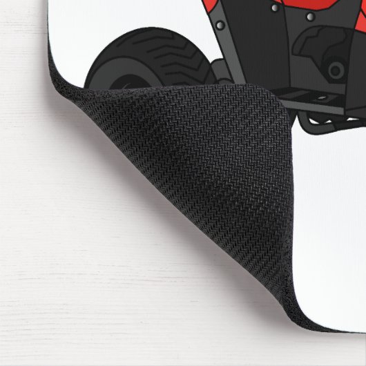 Voorbeeld van vierwielaandrijving met cartoon muismat (Hoek)