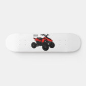 Voorbeeld van vierwielaandrijving met cartoon persoonlijk skateboard (Horizontaal)