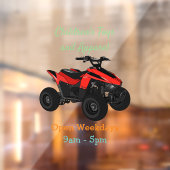 Voorbeeld van vierwielaandrijving met cartoon raamsticker (Vel 2)