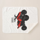 Voorbeeld van vierwielaandrijving met cartoon sherpa deken (Voorkant (horizontaal))