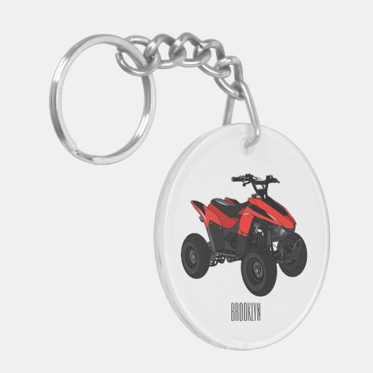 Voorbeeld van vierwielaandrijving met cartoon sleutelhanger (Voorkant Links)