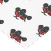 Voorbeeld van vierwielaandrijving met cartoon tafelkleed (Gekanteld)