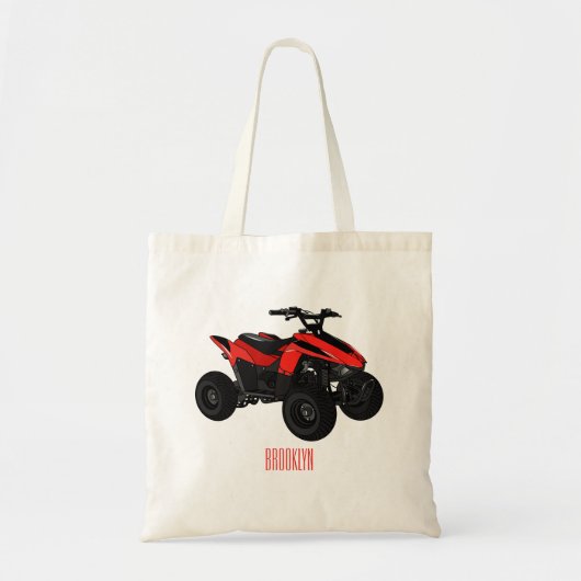 Voorbeeld van vierwielaandrijving met cartoon tote bag (Voorkant)