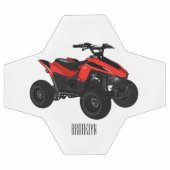 Voorbeeld van vierwielaandrijving met cartoon voetbal (Enkel)