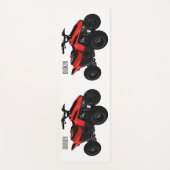 Voorbeeld van vierwielaandrijving met cartoon yogamat (Voorkant)