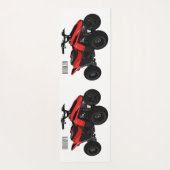 Voorbeeld van vierwielaandrijving met cartoon yogamat (Achterkant)