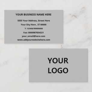 Voorbeeld Visitekaartje aangepaste Logo-naam