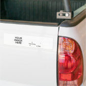 Voorbeeld volgen op Twitter Afbeelding en tekst to Bumpersticker (Op Truck)