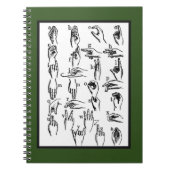 Voorbeelden ASL-gebarentaal Notitieboek (Voorkant)