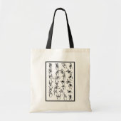 Voorbeelden ASL-gebarentaal Tote Bag (Voorkant)