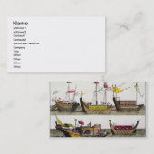 Voorbeelden van Chinese schepen, geïllustreerd uit Visitekaartje (Voorkant / Achterkant)
