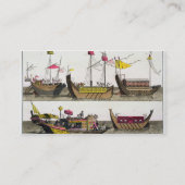 Voorbeelden van Chinese schepen, geïllustreerd uit Visitekaartje (Achterkant)