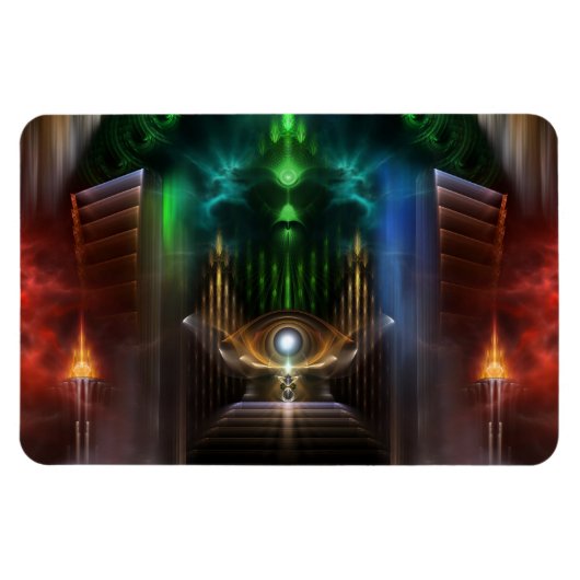Voorbeelden van Oz Fractal Art Flexible Magnet Magneet (Horizontaal)