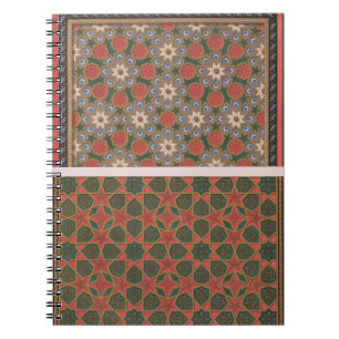 Voorbeelden van plafonddecoraties uit de Arabische Notitieboek