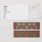 Voorbeelden van plafonddecoraties uit de Arabische Visitekaartje (Voorkant / Achterkant)