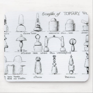Voorbeelden van Topiary Work, 1902 (engraving) (b/ Muismat