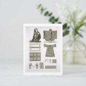 Voorbeelden van zijderoute en Egyptische kostuums, Briefkaart (Staand voorkant)