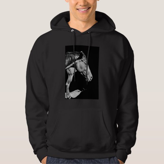 voorbeen van het paard hoodie (Voorkant)