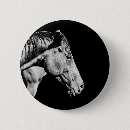 voorbeen van het paard ronde button 5,7 cm (Voorkant)