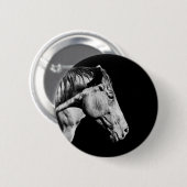 voorbeen van het paard ronde button 5,7 cm (Voorkant /achterkant)