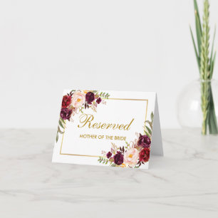 Voorbehouden Jouw tekst bruiloft Bord of tabel Kaa Kaart