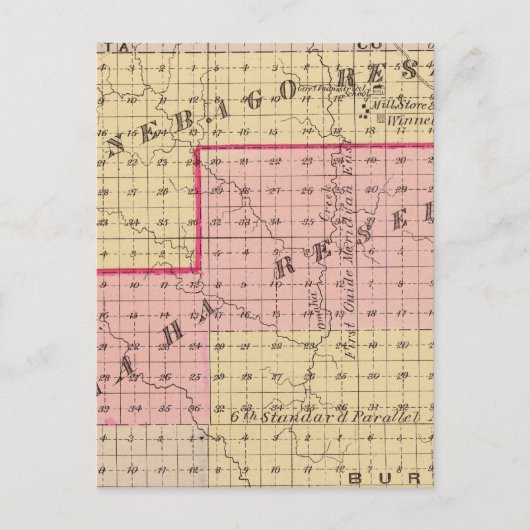 Voorbehouden Omaha en Winnebago in Nebraska Briefkaart (Voorkant)