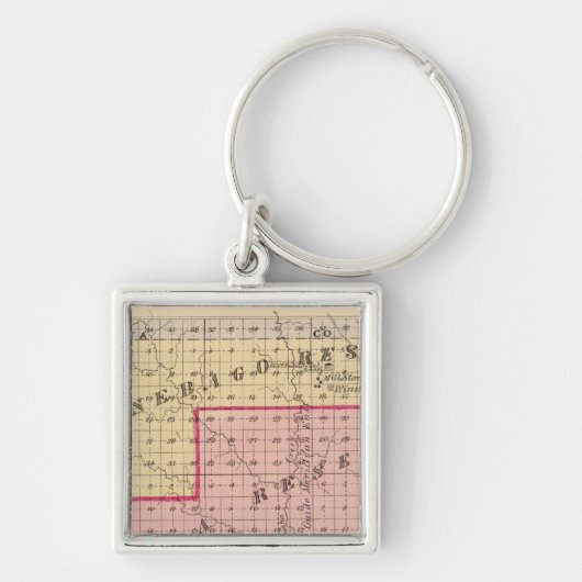 Voorbehouden Omaha en Winnebago in Nebraska Sleutelhanger (Voorkant)