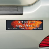 VOORBEHOUDEN VOOR DE ETERNEN - ROKEN OF NIET-ROKEN BUMPERSTICKER (Op auto)