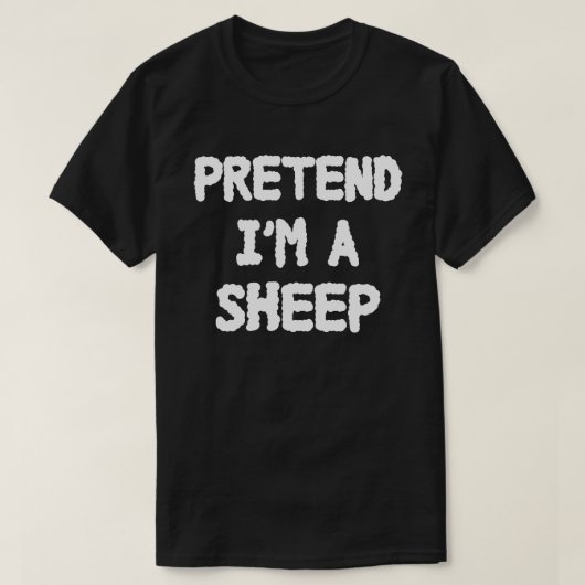 Voorbereid dat ik een schaap ben, een schaap, een  t-shirt (Design voorkant)