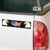 Voorbereid om Amerikaans te zijn - Amerikaanse vla Bumpersticker (Op Truck)