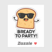 Voorbereid om grappige voedselbonnen te vieren sticker (Vel)