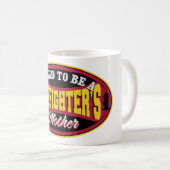 Voorbereid om moeder van brandweerman te zijn koffiemok (Voorkant rechts)