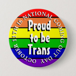 Voorbereid om transnationaal te worden, dag van na ronde button 7,6 cm