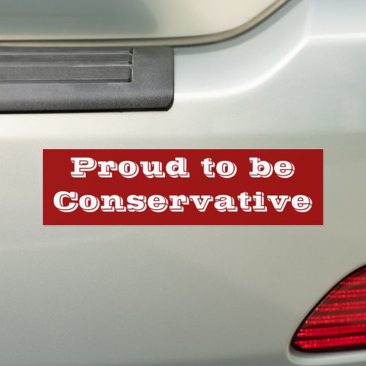 Voorbereid tot conservatieve bumpersticker (Op auto)