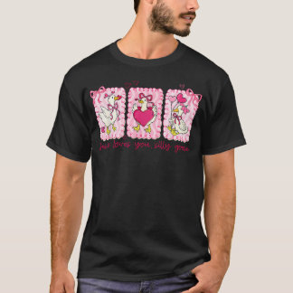 Voorbereid Valentijn Jesus Houdt Van Jou Domme Gan T-shirt