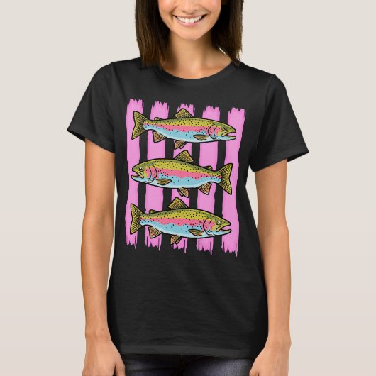 Voorbereide Regenboogforel T-shirt (Voorkant)