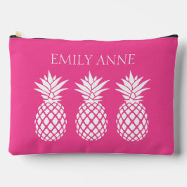 Voorbereide Witte Ananassen op Roze Etui