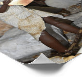 Voorbereiden op een prehistorische jacht. poster (Hoek)