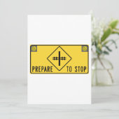 Voorbereiden op stoppen kaart (Staand voorkant)