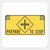 Voorbereiden op stoppen met Sticker Teken Square (Voorkant)