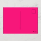 VOORBEREIDEN VOOR VICTORY Positive Quote Hot Pink Briefkaart (Achterkant)