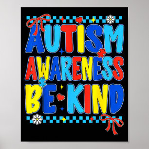 Voorbereidend autisme bewustzijn wees aardig voor poster